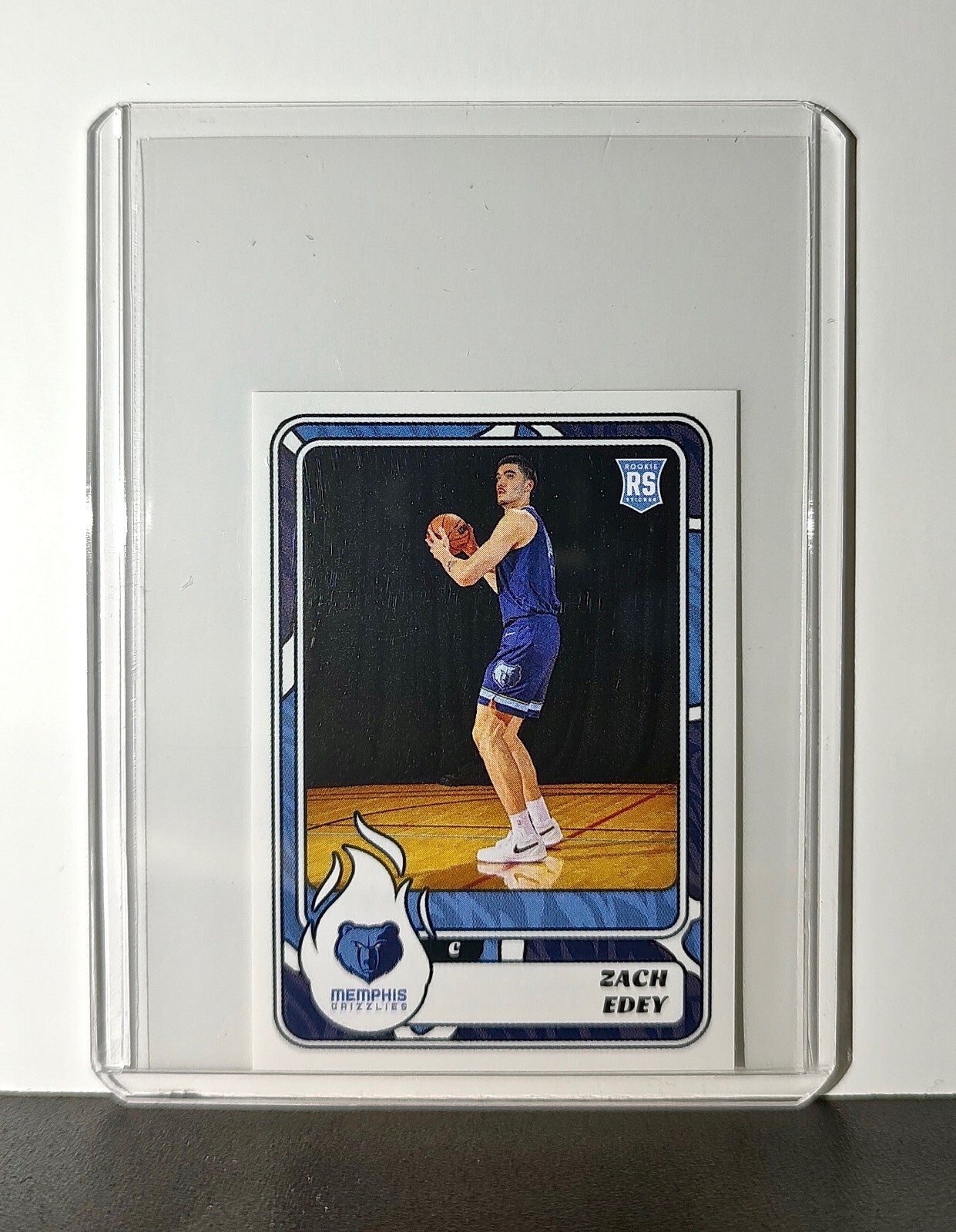 Zach Edey Rookie 2024-25 Panini NBA #380 Sticker Card Memphis Grizzlies