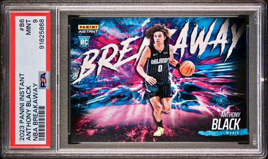 Anthony Black 2023-24 Panini NBA Breakaway #6 Rookie Card 1 of 4085 PSA 9 Mint