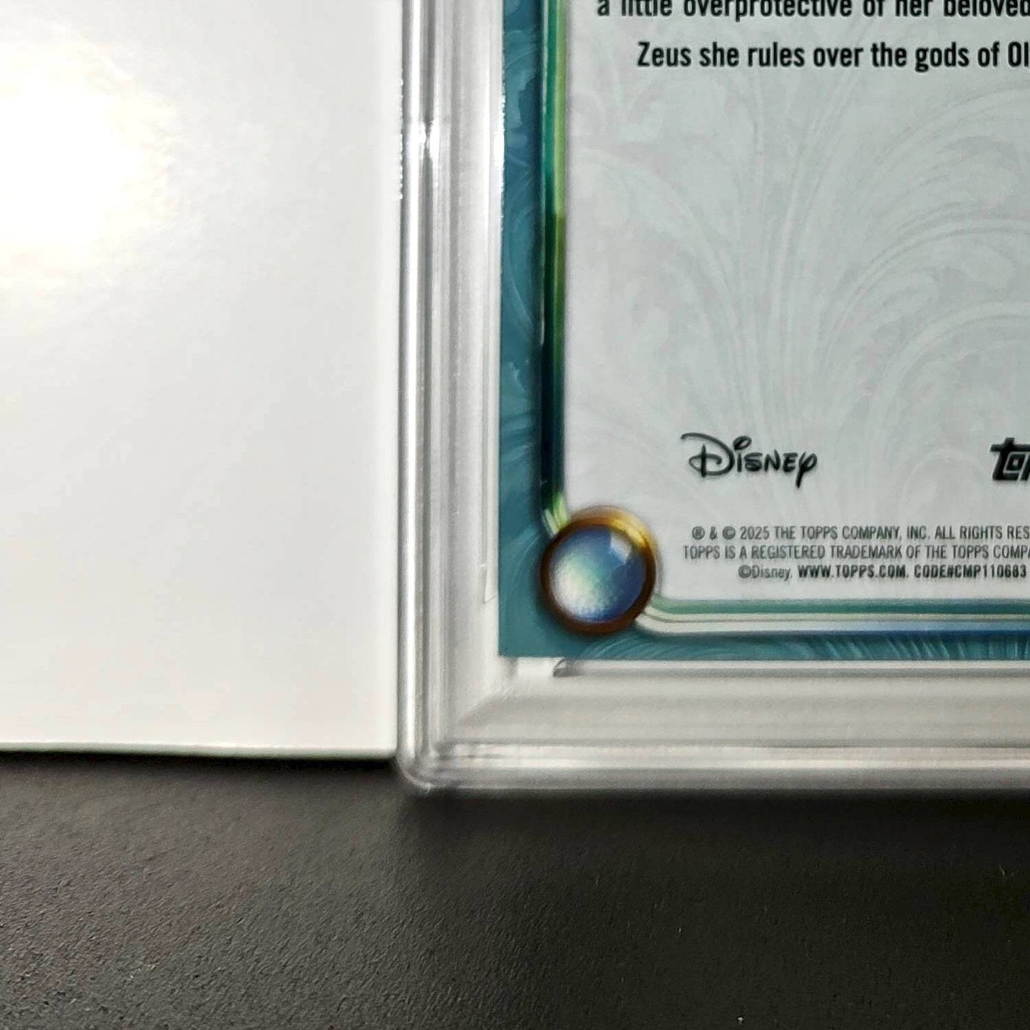 Hera 2025 Topps Disney Wonder #135 Diamond Card Hercules PSA 7