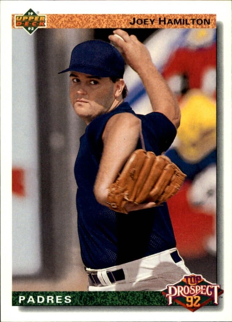Joey Hamilton 1992 Upper Deck MLB #67 Rookie Baseball Card San Diego Padres