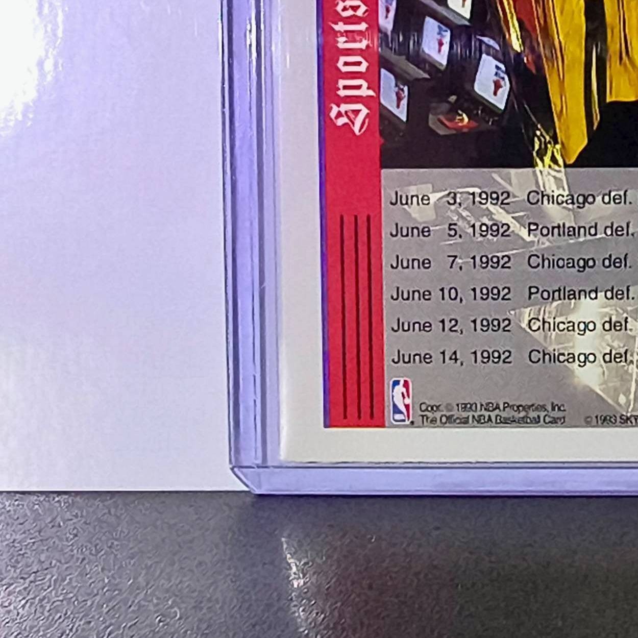 Michael Jordan 1992-93 NBA Hoops Tribune #TR1 Basketball Card Chicago Bulls
