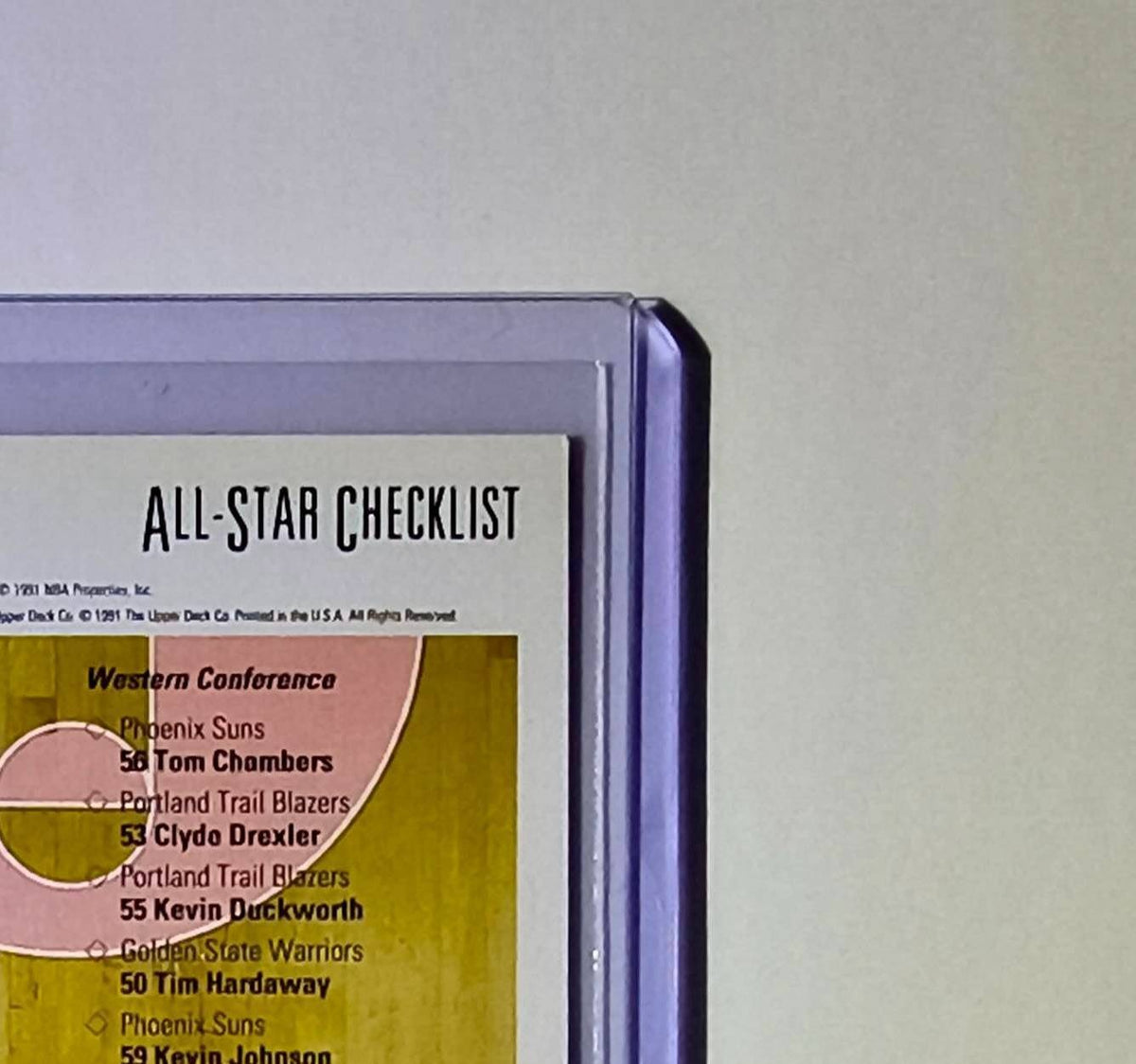 Michael Jordan 1991-92 Upper Deck All-Star Checklist #48 Card Chicago Bulls