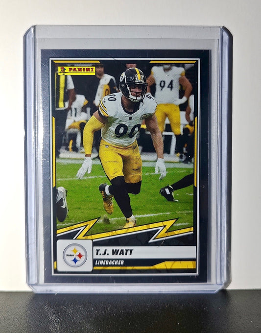 T.J. Watt 2025 Panini NFL #53 Foil Sticker Card Pittsburgh Steelers