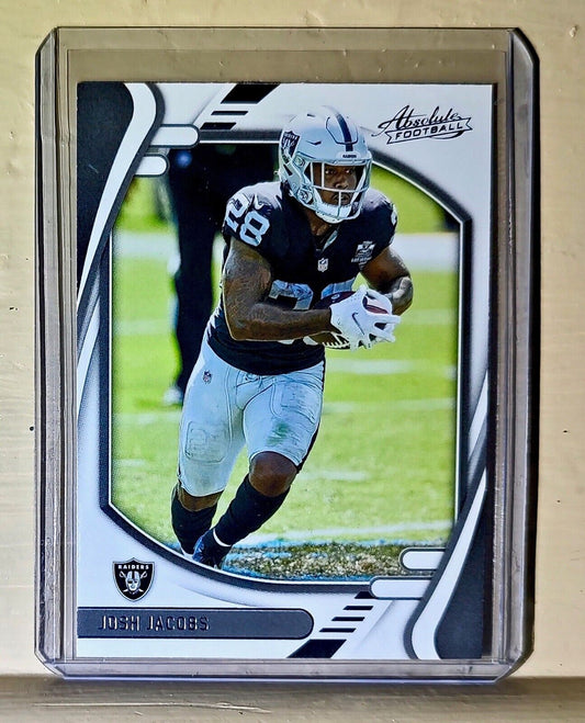 Josh Jacobs 2021 Panini NFL Absolute Football #72 Card Raiders