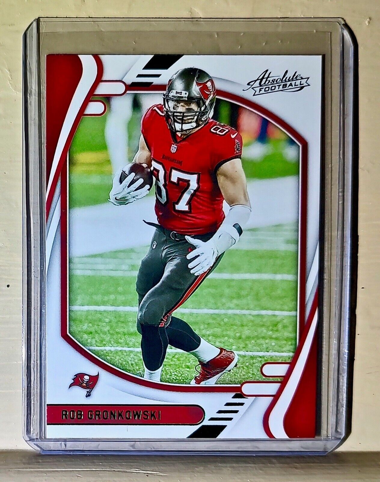 Rob Gronkowski 2021 Panini NFL Absolute Green Parallel #92 Card Buccaneers