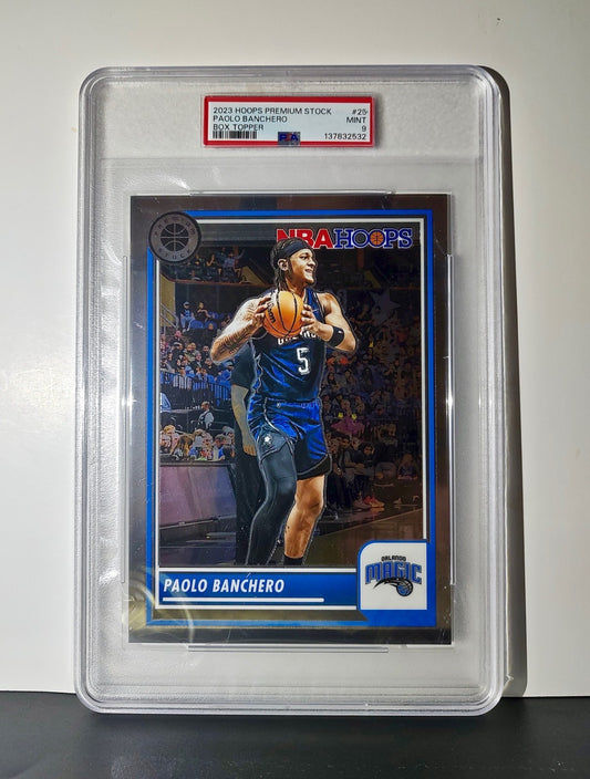 Paolo Banchero 2023 Panini Premium Stock NBA Hoops #25 Jumbo PSA 9 Mint
