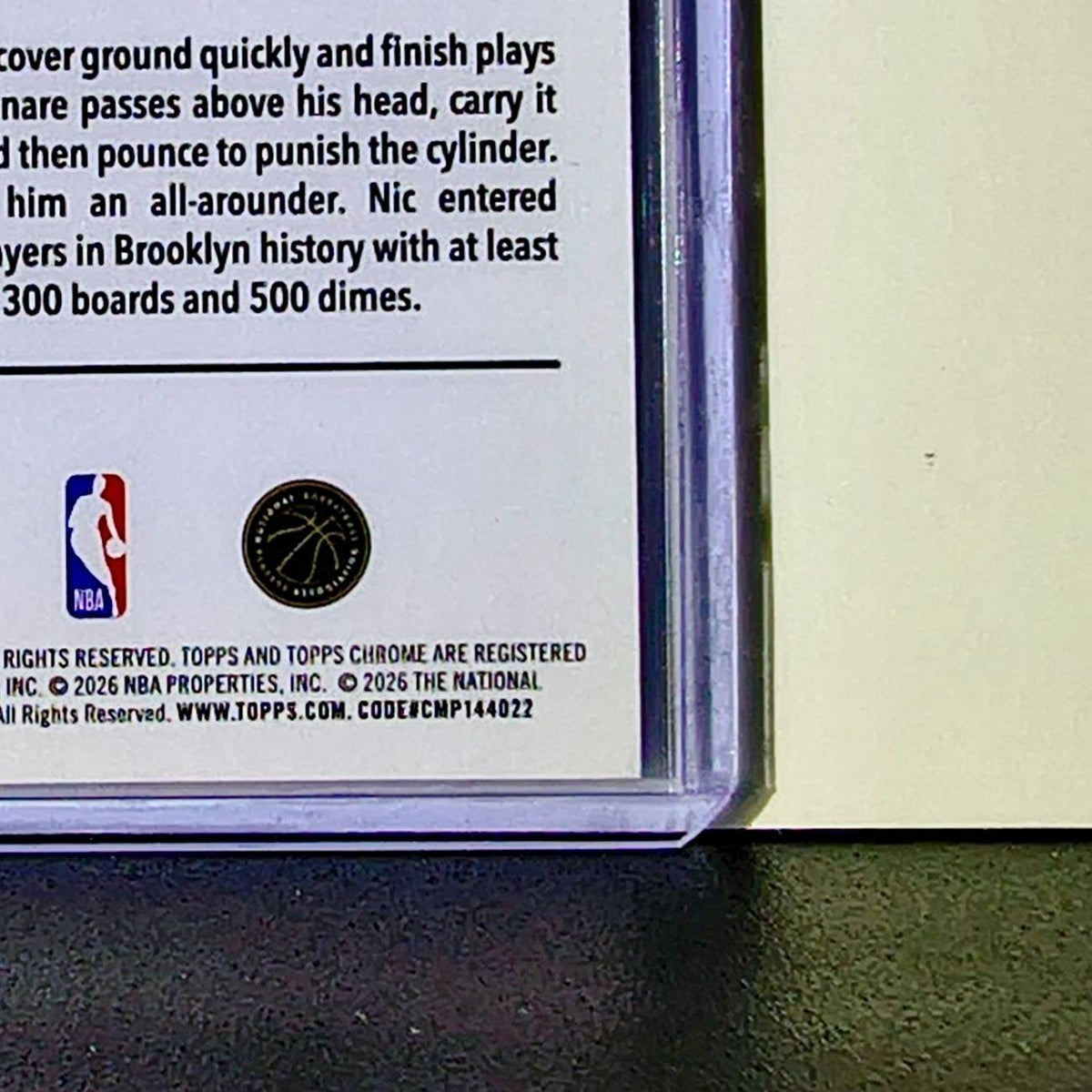Nic Claxton 2025-26 NBA Topps Chrome Update #123 Basketball Card Brooklyn Nets