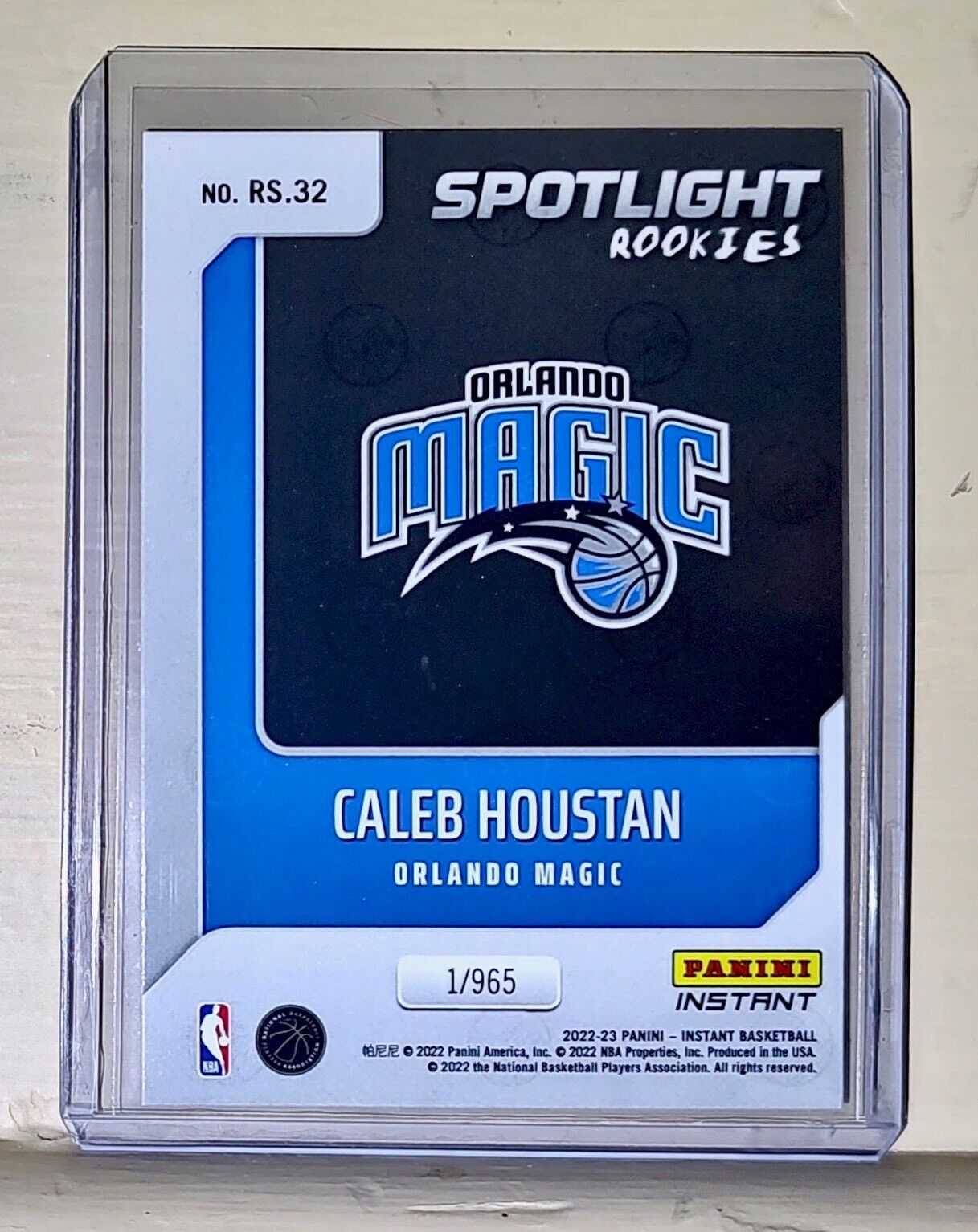 Caleb Houstan 2022-23 Panini NBA #32 Spotlight Rookies Card 1/965