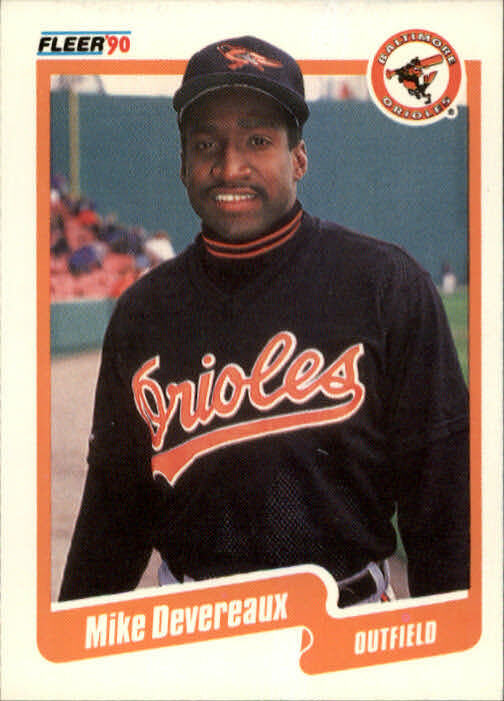 1990 Mike Devereaux Fleer Baseball Card #175