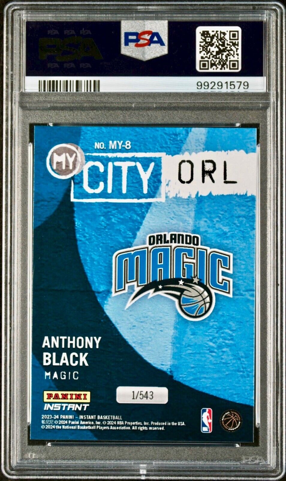 Anthony Black 2023 Panini MyCity Rookie NBA #MY-8 Basketball Card PSA 9 Mint