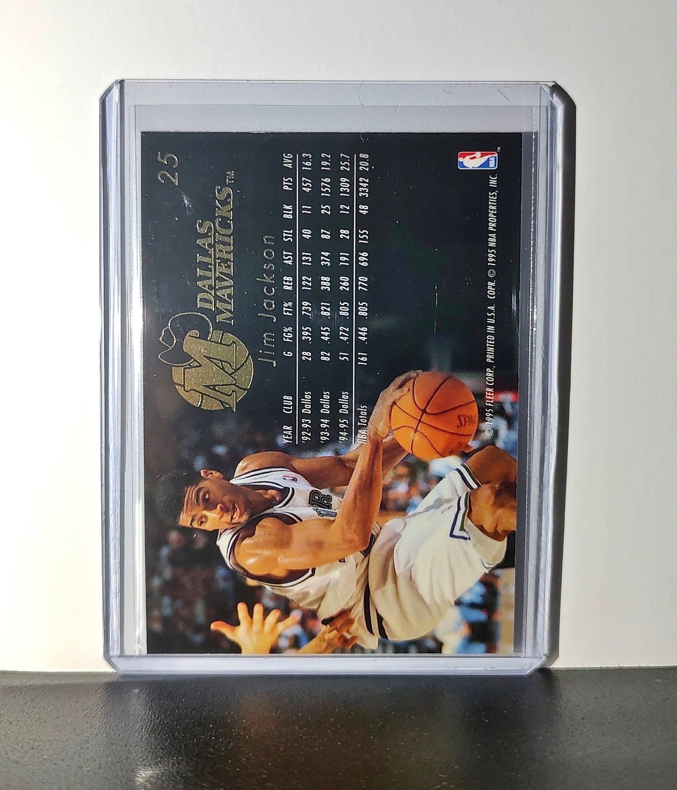 Jim Jackson 1995-96 Flair NBA #25 Card Dallas Mavericks