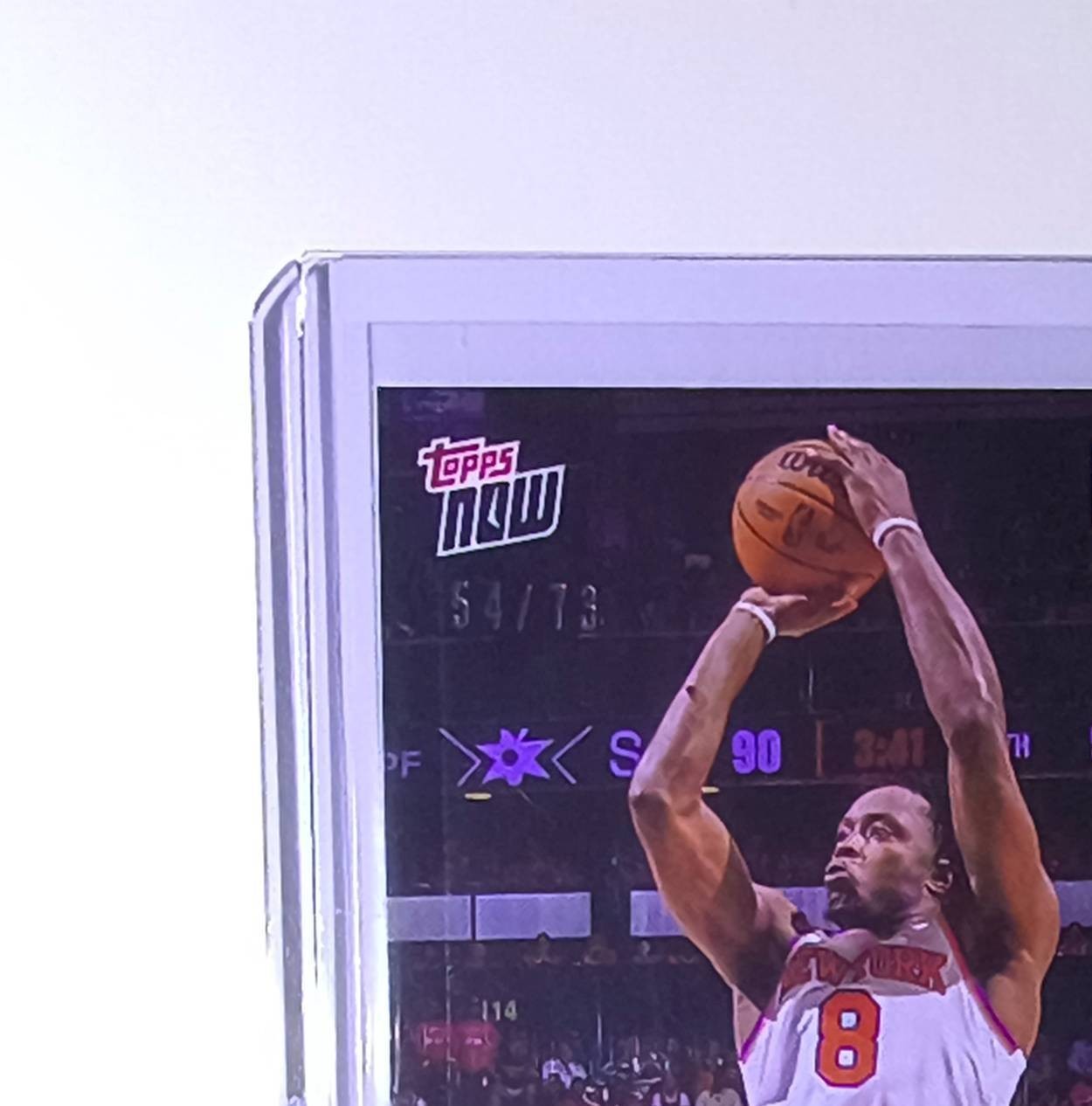 OG Anunoby 2026 Topps Now NBA Champions #C3 Blue Orange Foil 54/73 NY Knicks