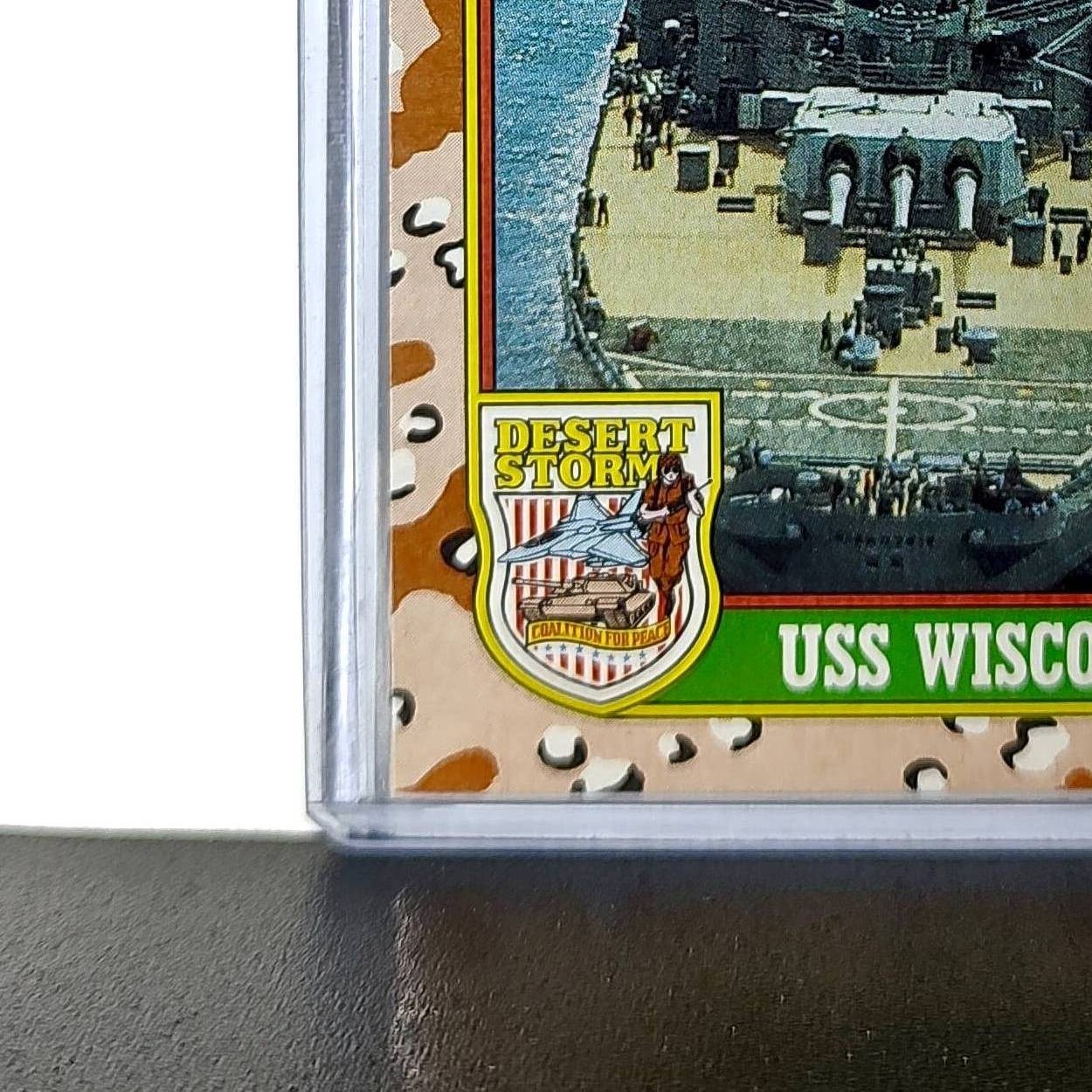 USS Wisconsin 1991 Topps Desert Storm #60 Card