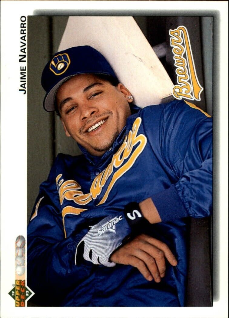 Jaime Navarro 1992 Upper Deck MLB #633 Baseball Card Milwaukee Brewers