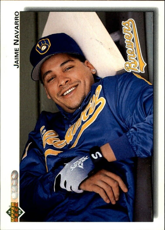 Jaime Navarro 1992 Upper Deck MLB #633 Baseball Card Milwaukee Brewers