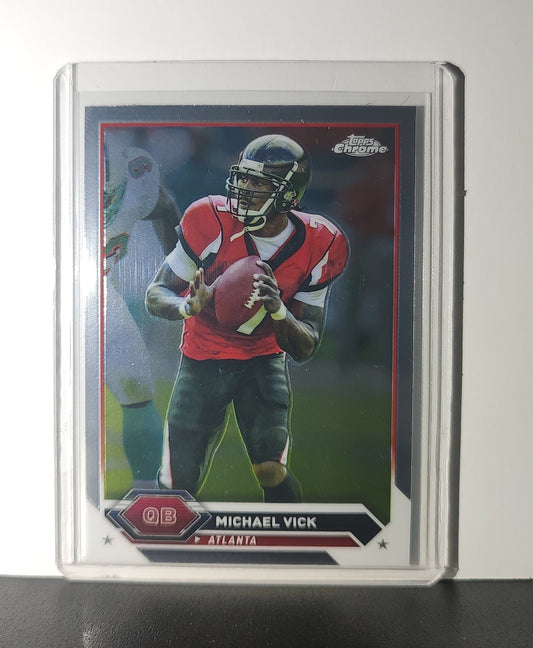 Michael Vick 2023 Topps Chrome NFL #50 Card Atlanta Falcons