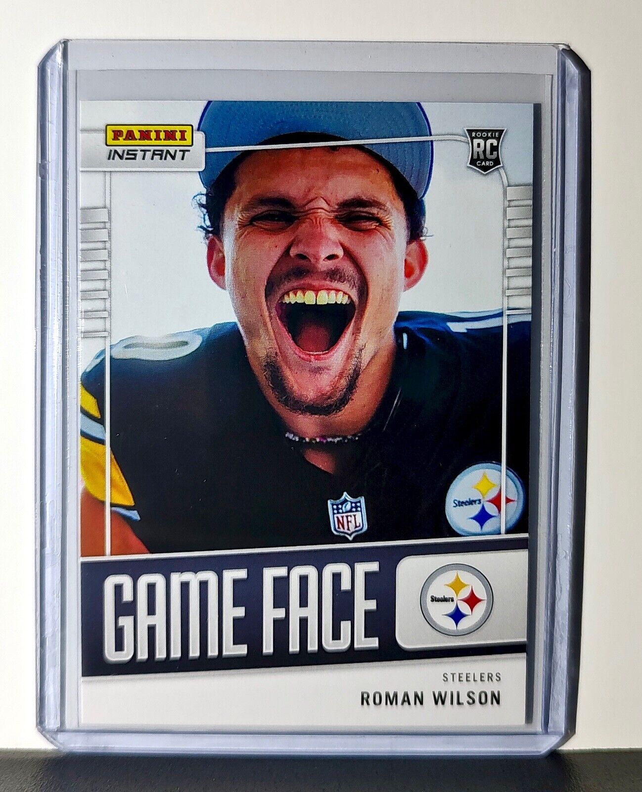 Roman Wilson 2024 Panini Game Face #25 NFL Rookie Card Pittsburgh Steelers 1/331