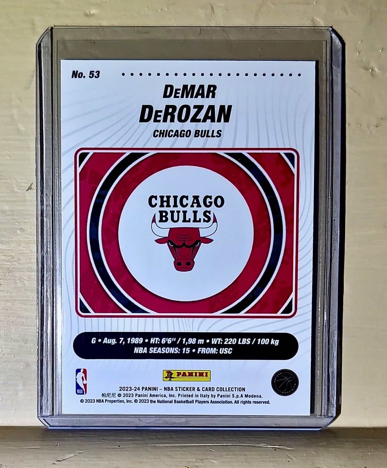 DeMar DeRozan 2023-24 Panini NBA Basketball #53 Card Chicago Bulls