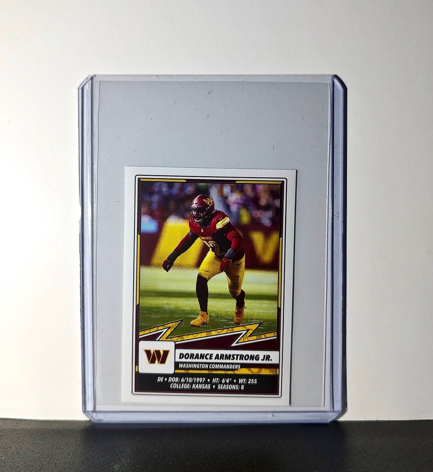 Dorance Armstrong Jr. 2025 Panini NFL #352 Sticker Commanders