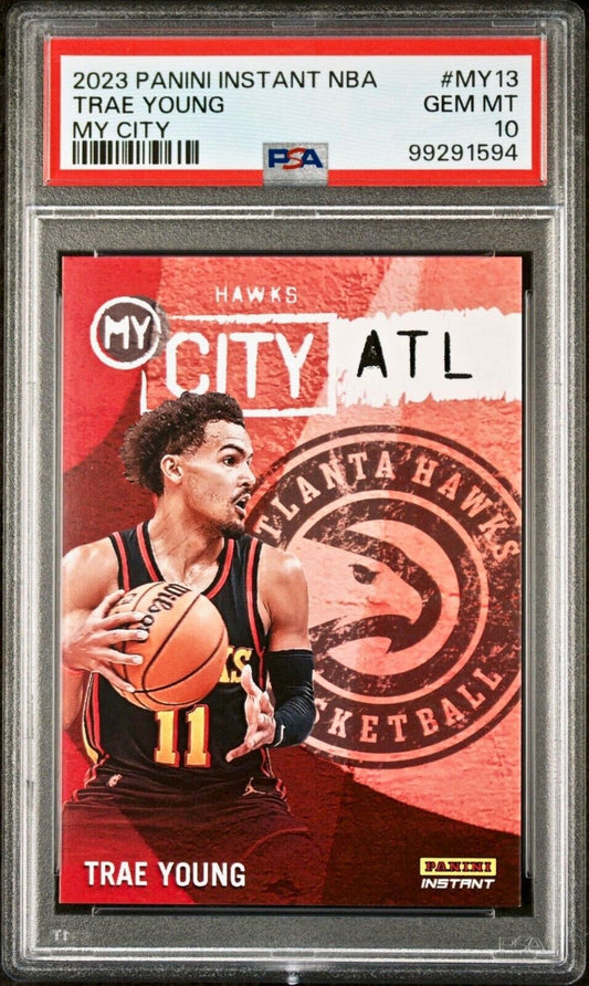 Trae Young 2023 Panini MyCity NBA #MY-13 Basketball Card PSA 10 Gem Mint