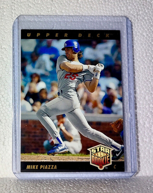 Mike Piazza 1993 Upper Deck MLB #2 Star Rookie Baseball Card Los Angeles Dodgers