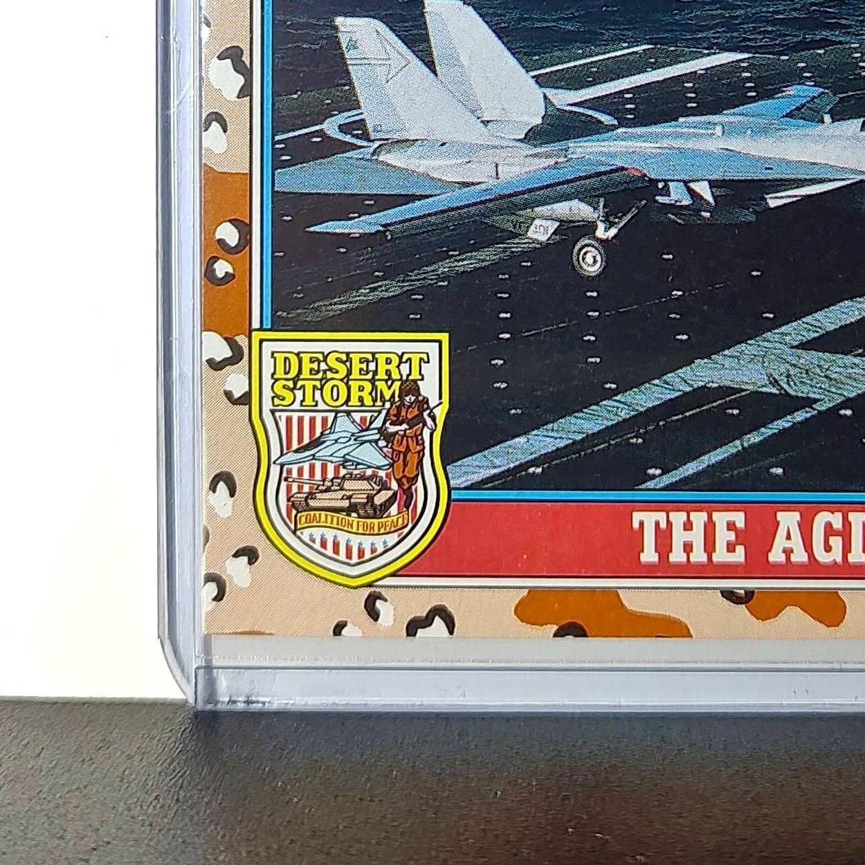 The Agile F-14 1991 Topps Desert Storm #114 Card