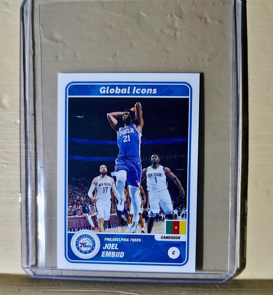 2023-24 Joel Embiid Panini NBA Basketball #65 Global Icons Sticker