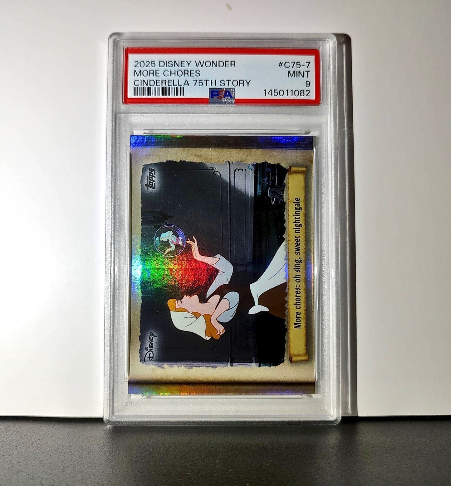 More chores: oh sing, sweet nightingale 2025 Topps Disney #C75-7 PSA 9
