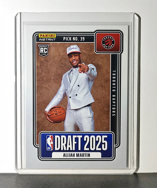 Alijah Martin Rookie 2025-26 Panini NBA #31 Draft Night Card Toronto Raptors