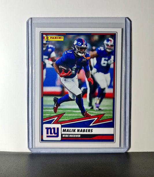 Malik Nabers 2025 Panini NFL #43 Sticker Card New York Giants