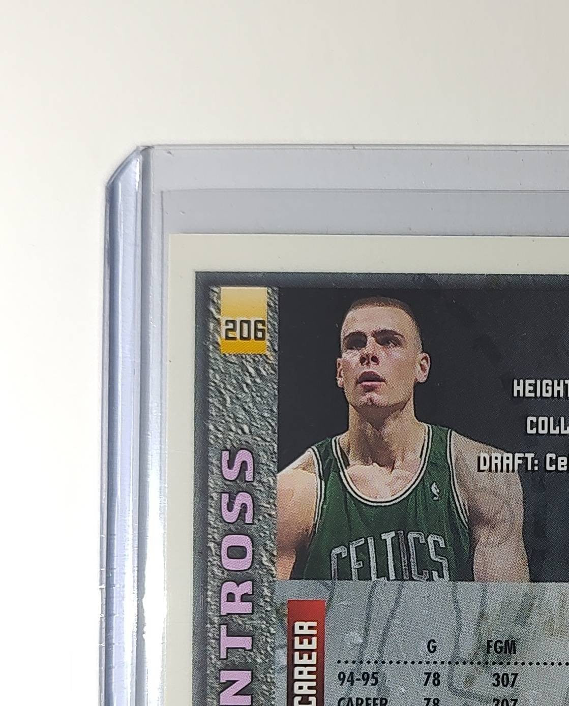 Eric Montross 1995-96 Topps Finest NBA #206 Card Boston Celtics