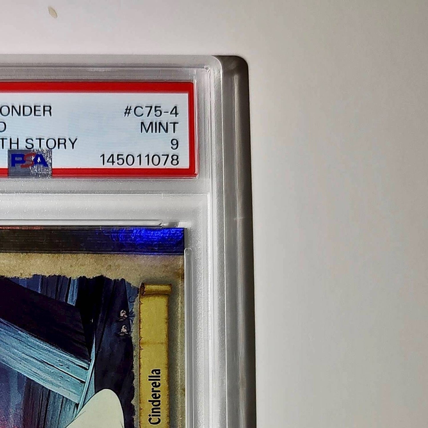 Gus is rescued by Cinderella 2025 Topps Disney #C75-4 Cinderella PSA 9
