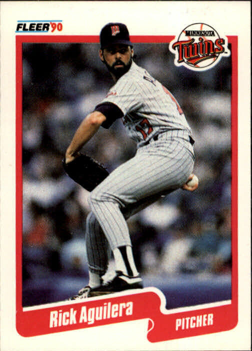 1990 Rick Aguilera Fleer Baseball Card #365