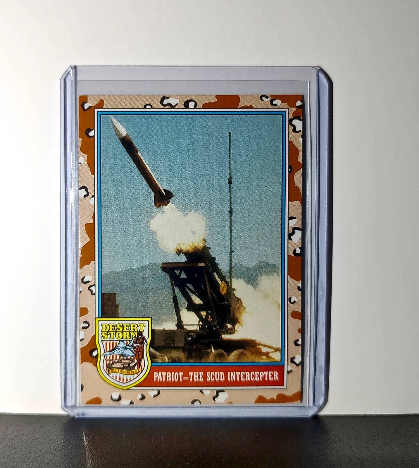 Patriot – The SCUD Interceptor 1991 Topps Desert Storm #166 Card