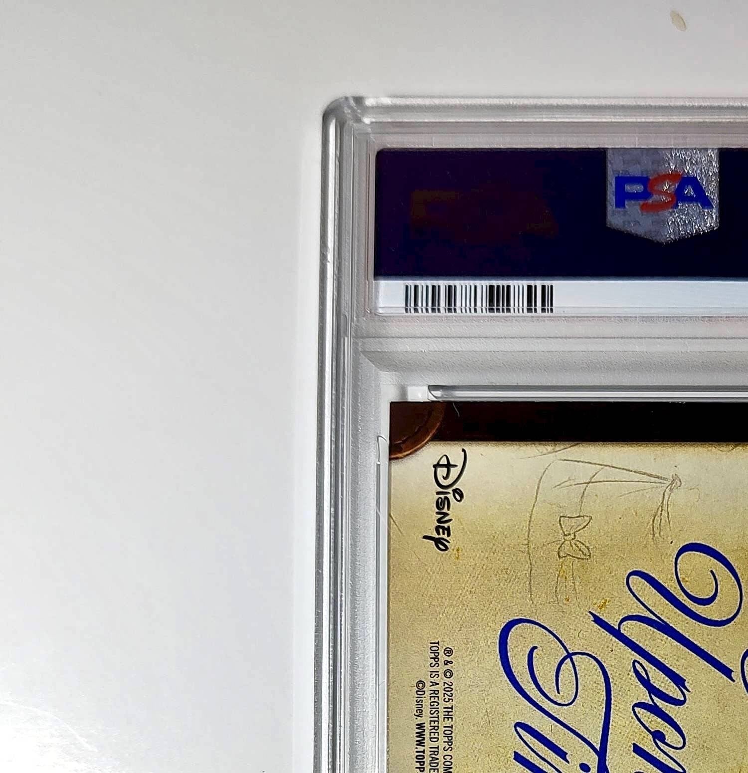 Cover 2025 Topps Disney Wonder #C75-1 Card Cinderella 75th Story PSA 7