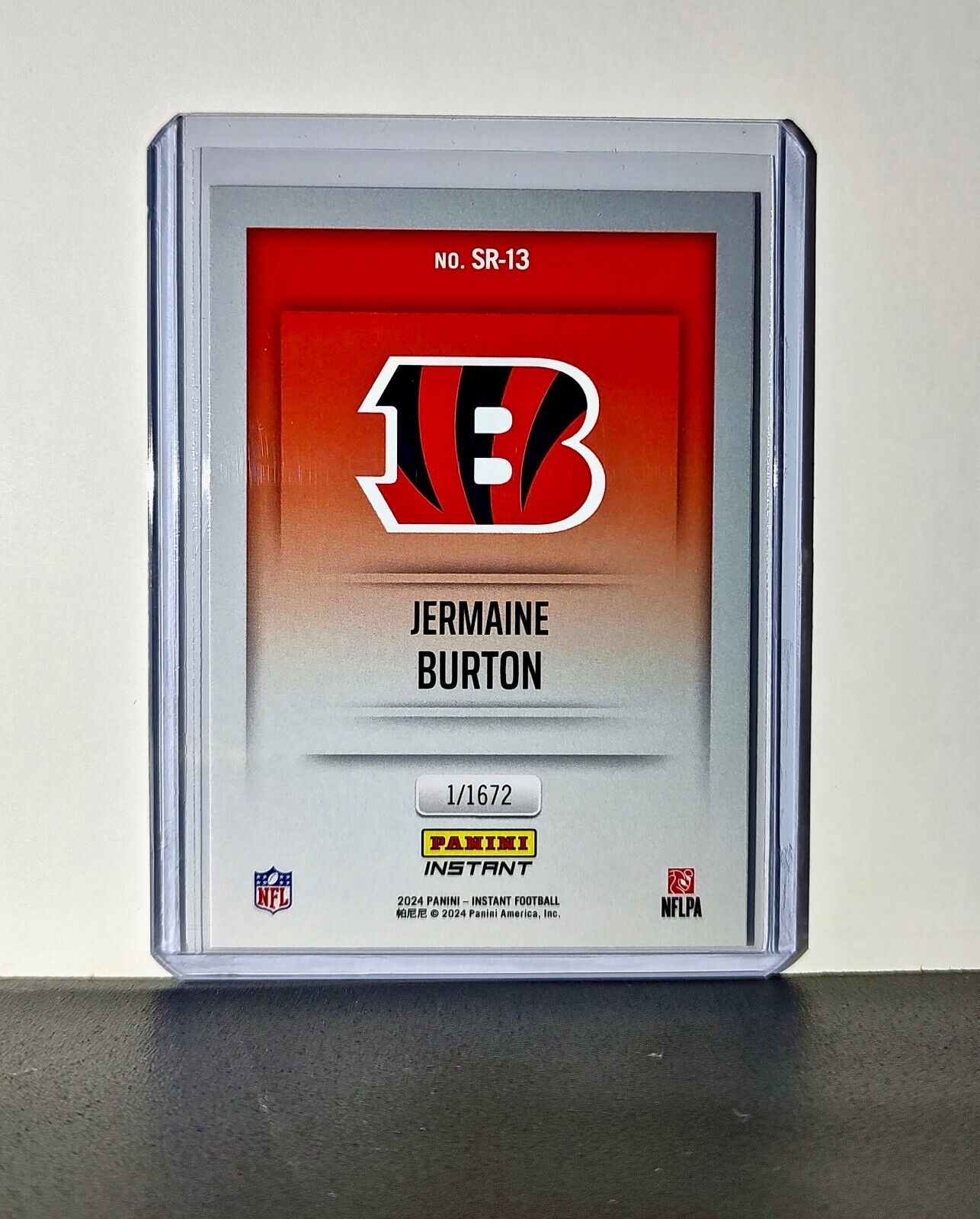 Jermaine Burton 2024 Panini NFL Studio Rookies #13 Card Bengals 1/1672
