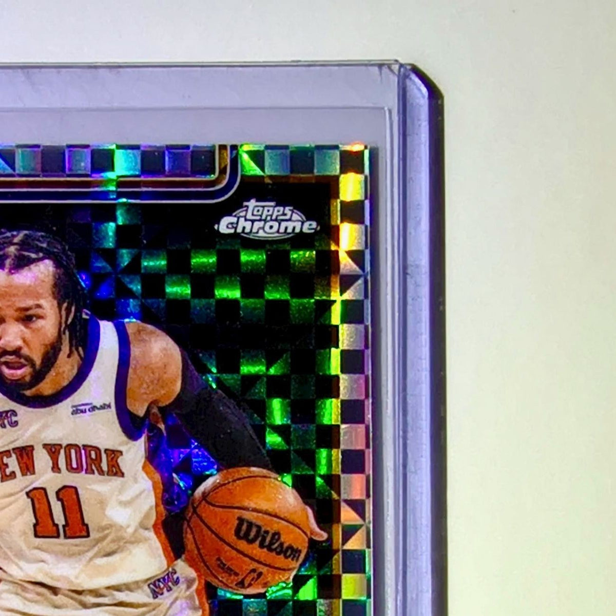 Jalen Brunson 2025-26 NBA Topps Chrome Update X-Fractor #20 Card New York Knicks