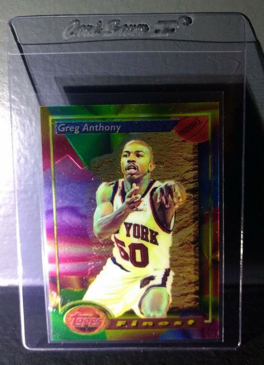 1993-94 Topps Finest Greg Anthony #66 Basketball Card