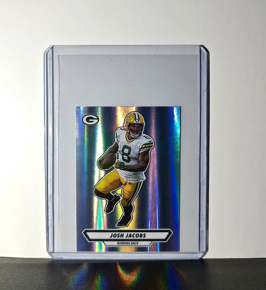 Josh Jacobs 2025 Panini NFL #395 Foil Sticker Green Bay Packers
