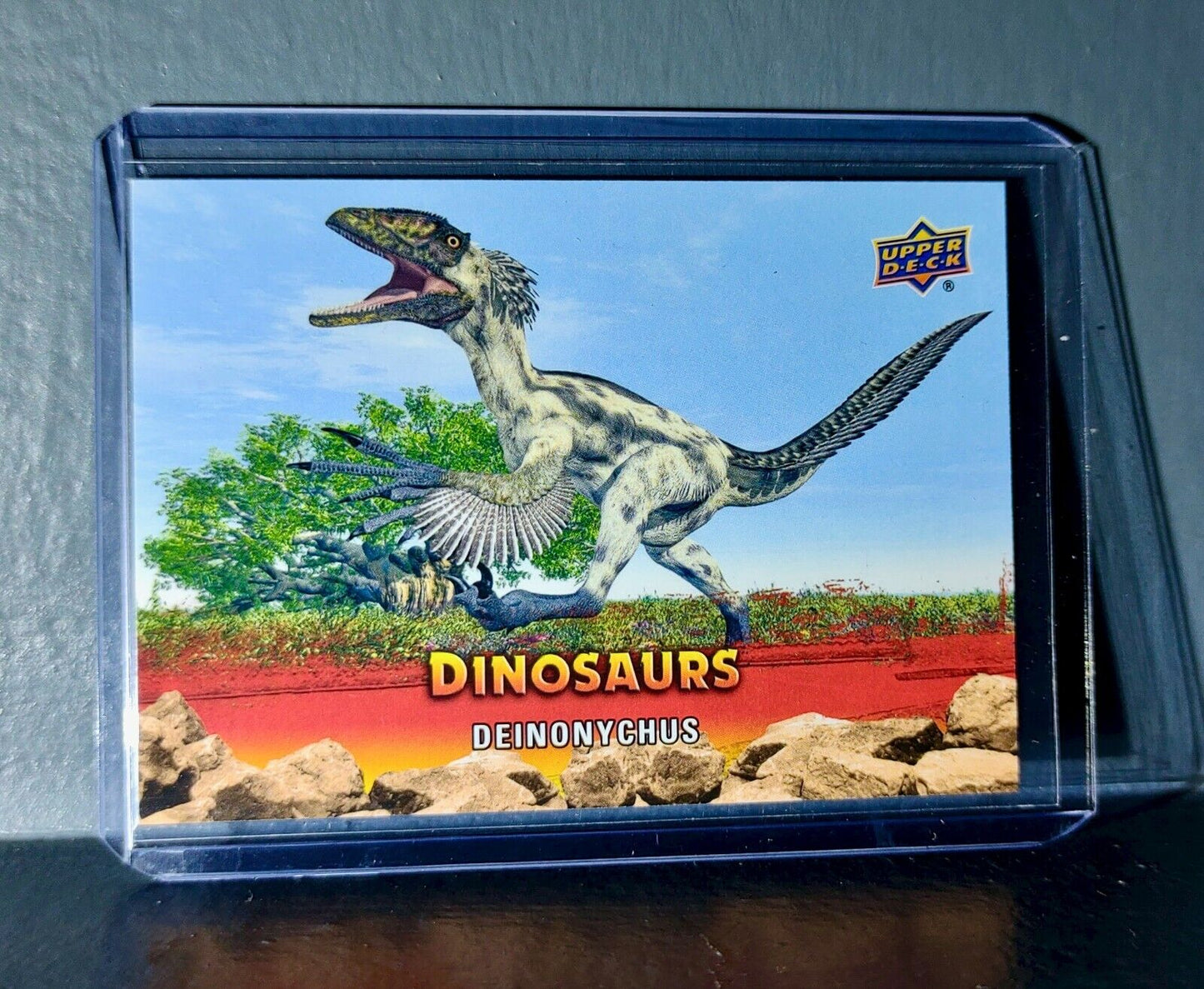 2015 Upper Deck Dinosaurs Deinonychus Extinction Red Parallel #37 Card