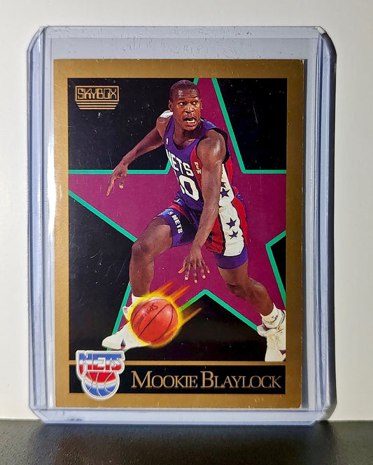 Mookie Blaylock 1990 Skybox NBA #176 Card New York Nets