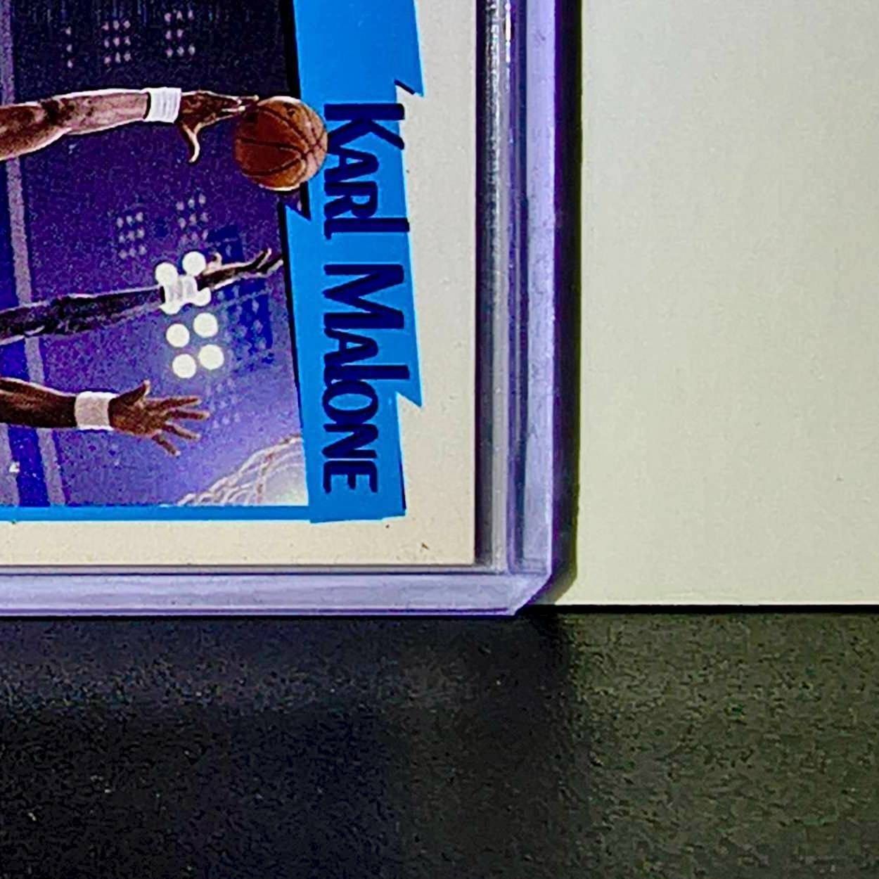 Michael Jordan Karl Malone 1991-92 NBA Hoops #306 Basketball Card Chicago Bulls