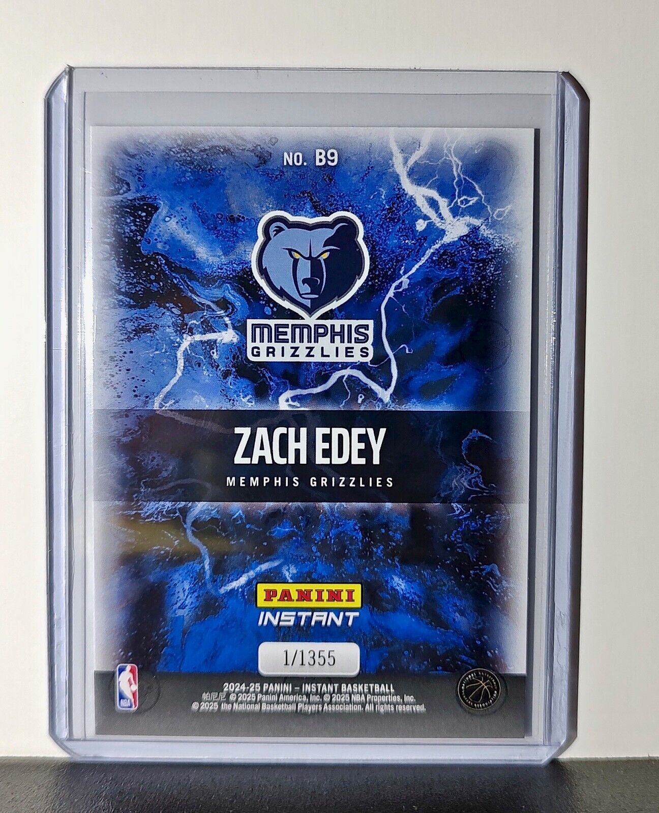 Zach Edey Rookie 2024-25 Panini NBA #9 Breakaway Card Grizzlies 1/1355