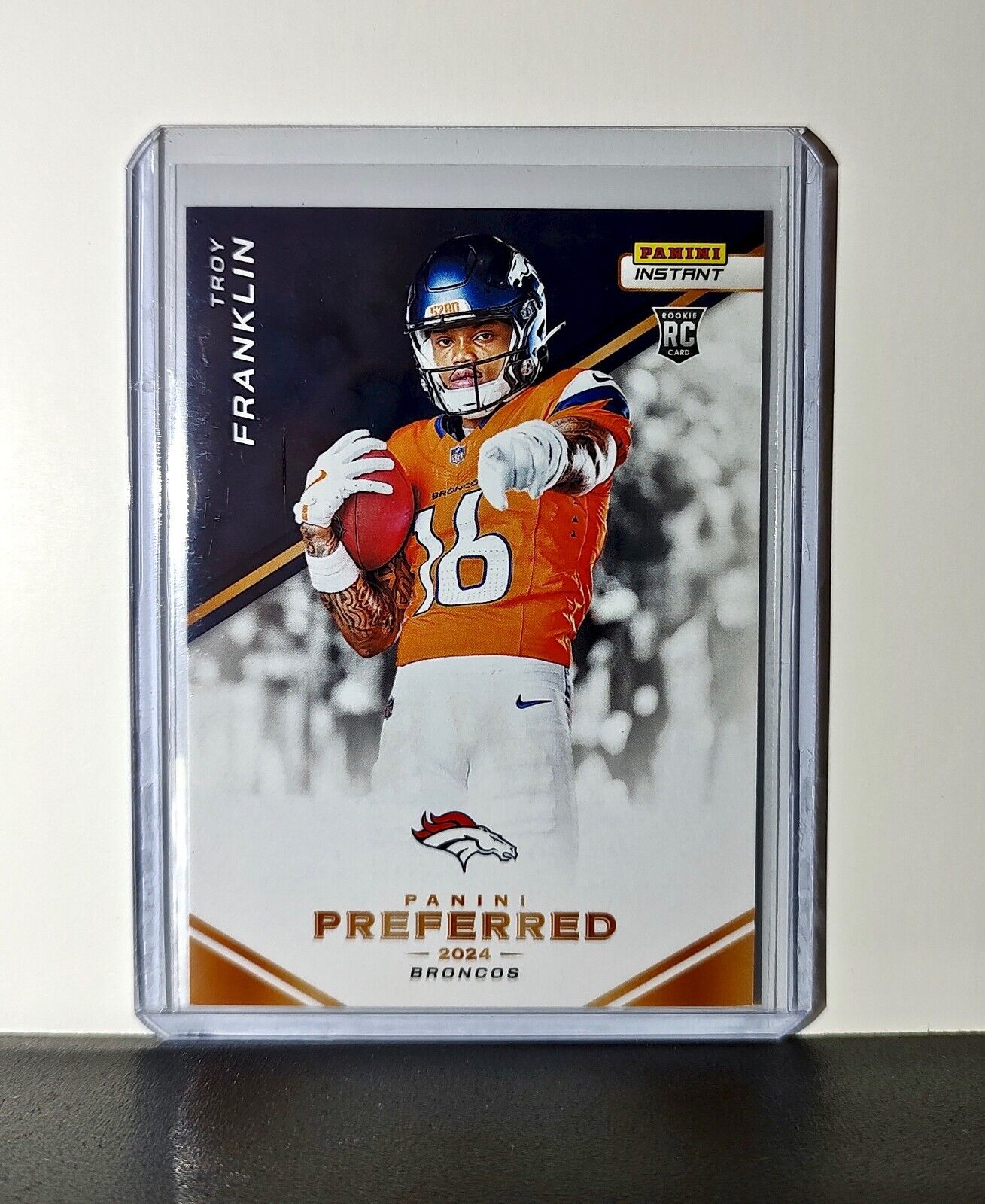 Troy Franklin 2024 Panini Preferred NFL #26 Rookie Card Denver Broncos 1/335