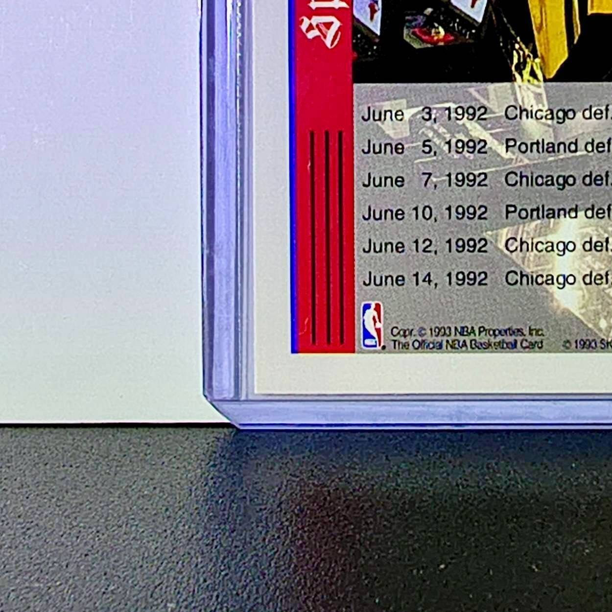 Michael Jordan 1992-93 NBA Hoops Tribune #TR1 Basketball Card Chicago Bulls