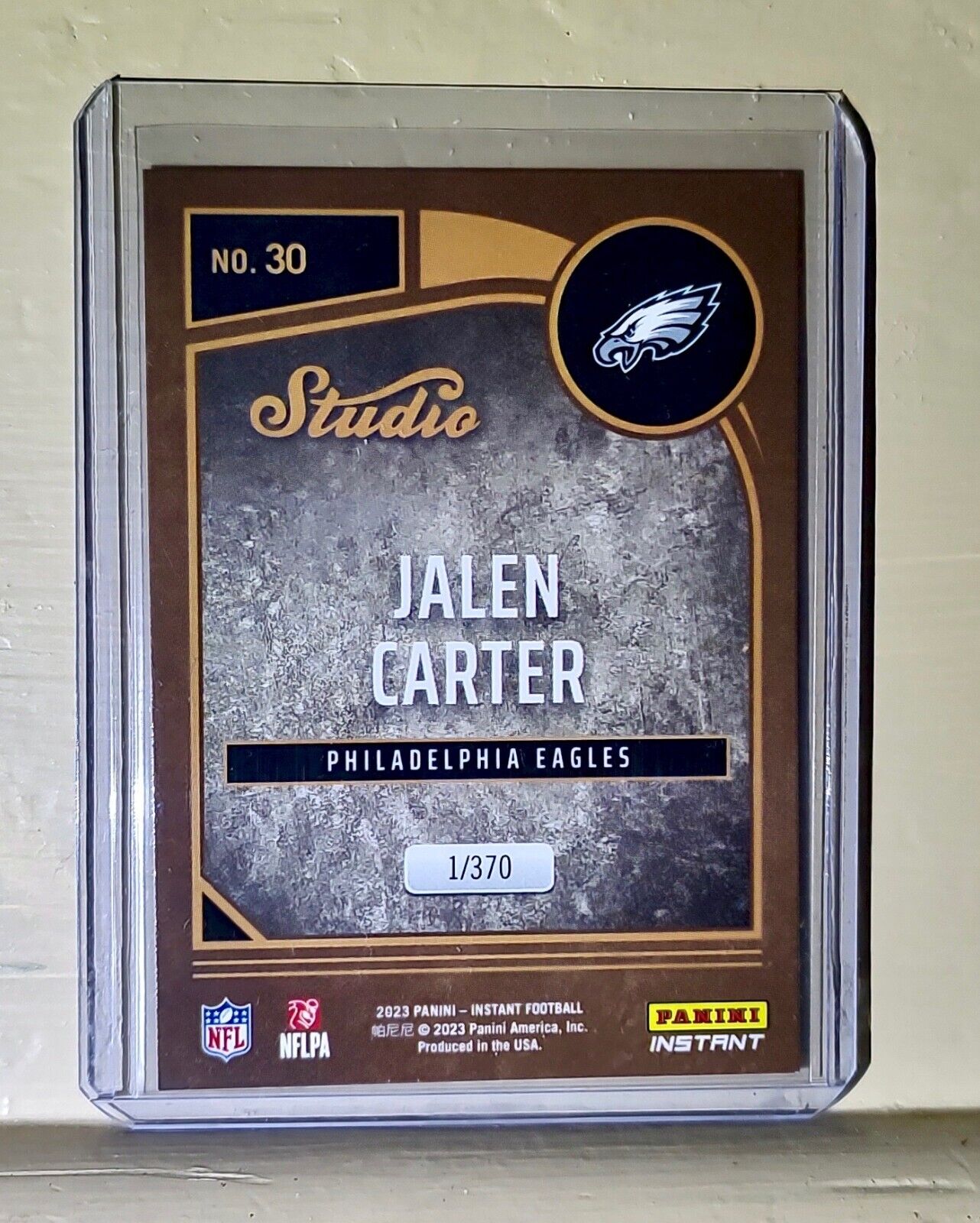 Jalen Carter 2023 Panini NFL Studio Rookies #30 Rookie Card 1/370