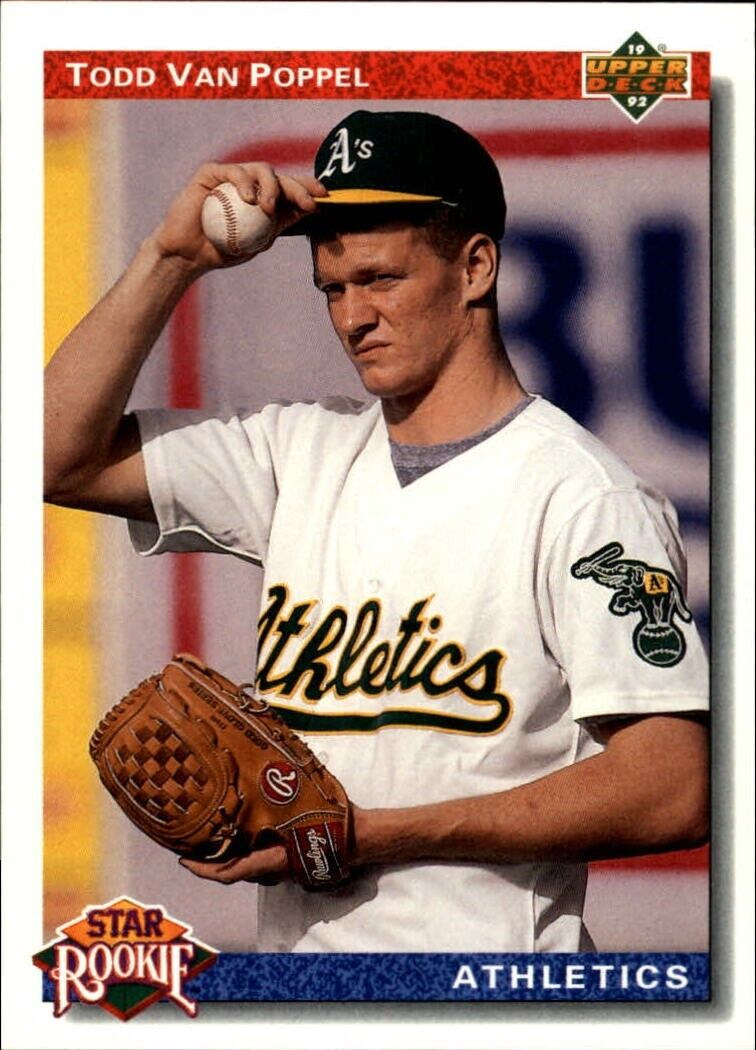 Todd Van Poppel 1992 Upper Deck MLB #22 Baseball Card Oakland Athletics