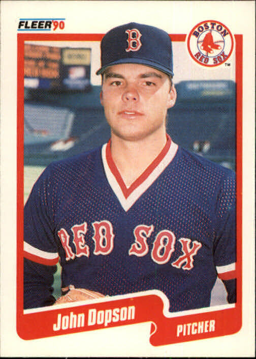1990 John Dopson Fleer Baseball Card #272