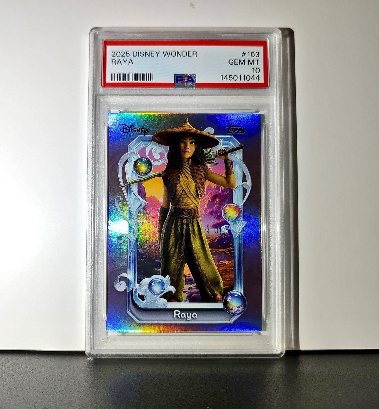 Raya 2025 Topps Disney Cartoon Princess #163 Raya and the Last Dragon PSA 10