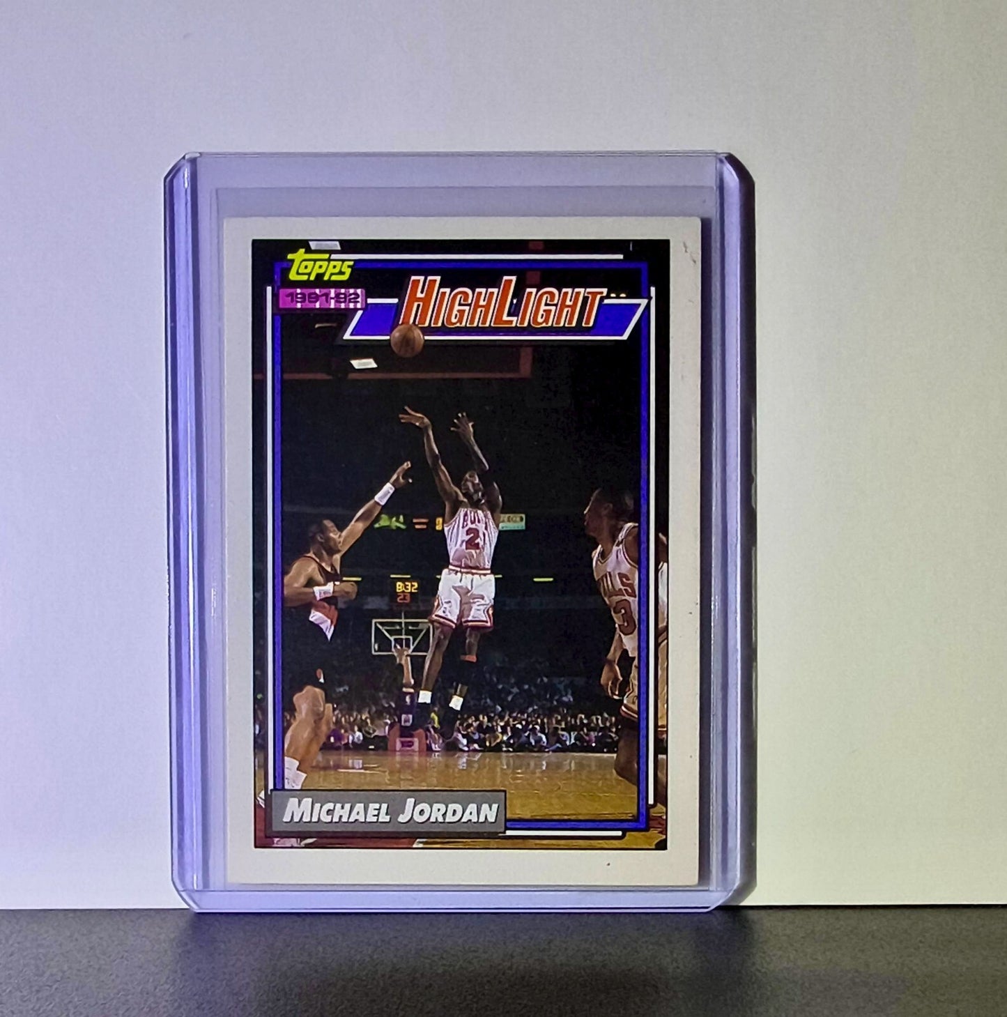 Michael Jordan 1992-93 Topps Highlight #3 Basketball Card Chicago Bulls